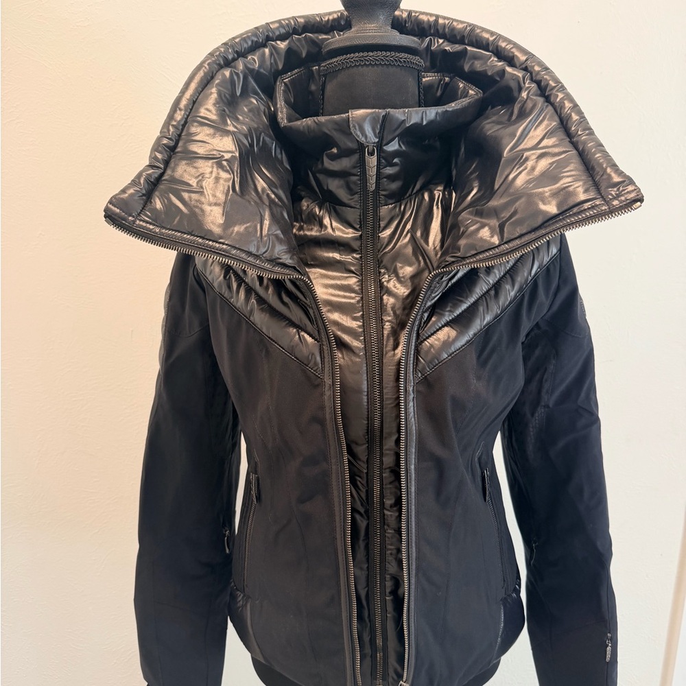 Spyder Women's Shiny Black Puffer Jacket